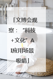 文博会观察：“科技+文化”AI应用场景吸睛