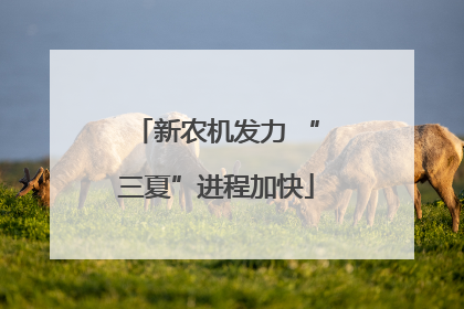 新农机发力 “三夏”进程加快