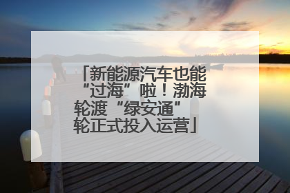 新能源汽车也能“过海”啦！渤海轮渡“绿安通” 轮正式投入运营