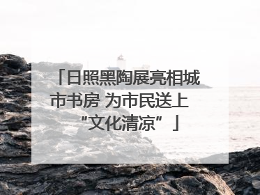 日照黑陶展亮相城市书房 为市民送上“文化清凉”