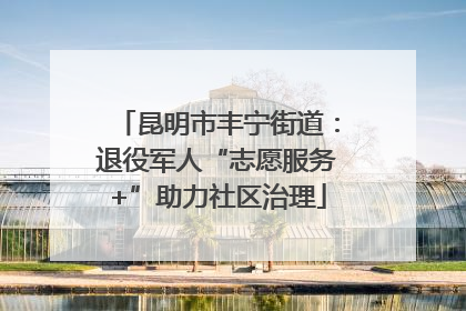 昆明市丰宁街道：退役军人“志愿服务+”助力社区治理