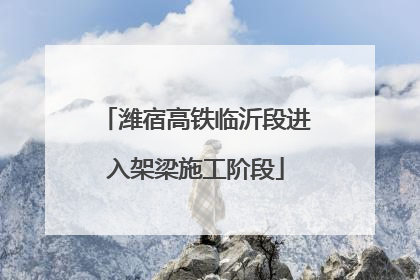 潍宿高铁临沂段进入架梁施工阶段
