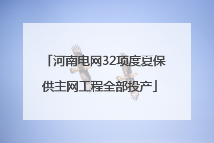 河南电网32项度夏保供主网工程全部投产