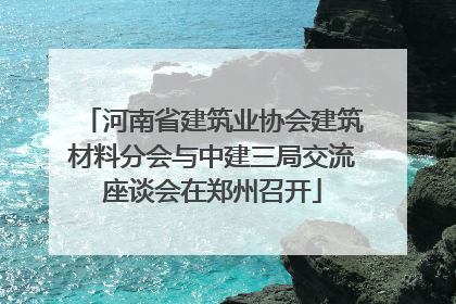 河南省建筑业协会建筑材料分会与中建三局交流座谈会在郑州召开