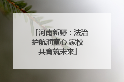 河南新野：法治护航润童心 家校共育筑未来