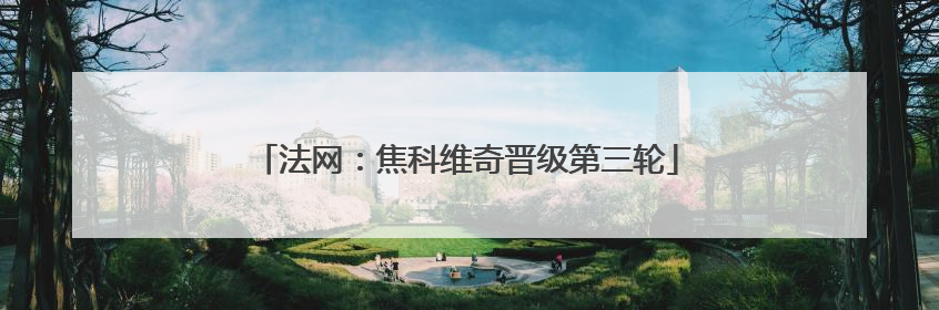 法网：焦科维奇晋级第三轮