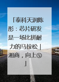 泰科天润陈彤：芯片研发是一场比拼耐力的马拉松｜湘商，向上⑤