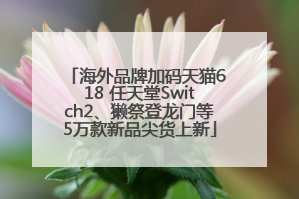 海外品牌加码天猫618 任天堂Switch2、獭祭登龙门等5万款新品尖货上新