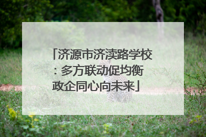 济源市济渎路学校：多方联动促均衡 政企同心向未来