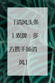 清风头条丨双牌：多方携手扬清风