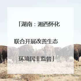 湖南：湘西怀化联合开展改善生态环境民主监督