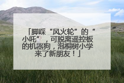 脚踩“风火轮”的“小吒”，可脱离遥控板的机器狗，泡桐树小学来了新朋友！