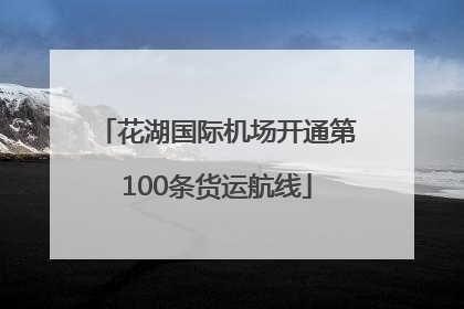 花湖国际机场开通第100条货运航线