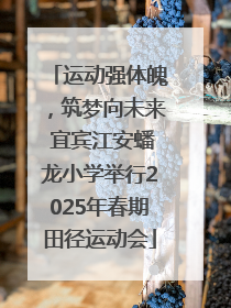 运动强体魄，筑梦向未来 宜宾江安蟠龙小学举行2025年春期田径运动会