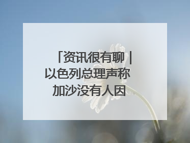 资讯很有聊｜以色列总理声称 加沙没有人因饥饿而消瘦