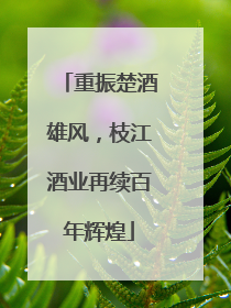 重振楚酒雄风，枝江酒业再续百年辉煌