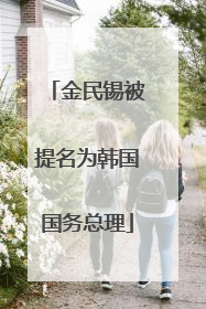金民锡被提名为韩国国务总理