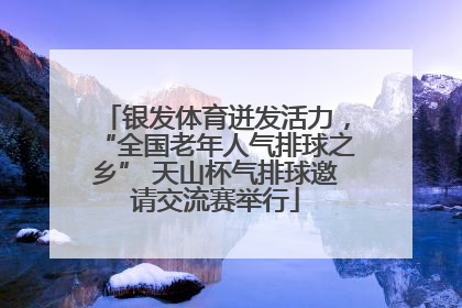银发体育迸发活力，“全国老年人气排球之乡” 天山杯气排球邀请交流赛举行