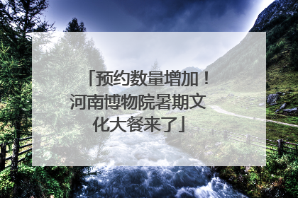 预约数量增加！河南博物院暑期文化大餐来了