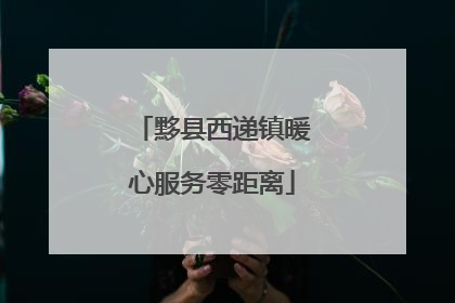 黟县西递镇暖心服务零距离