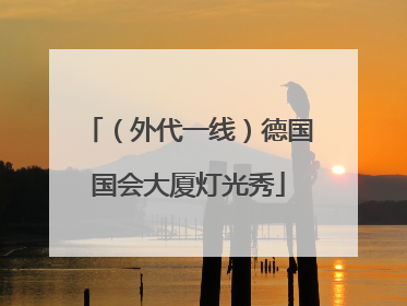 （外代一线）德国国会大厦灯光秀