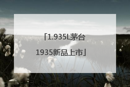 1.935L茅台1935新品上市