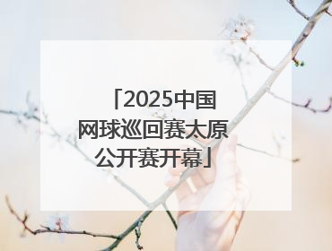 2025中国网球巡回赛太原公开赛开幕