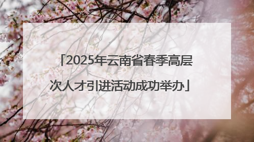2025年云南省春季高层次人才引进活动成功举办