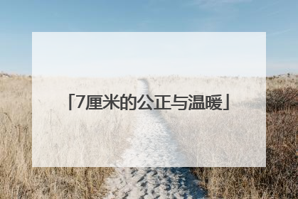 7厘米的公正与温暖