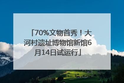 70%文物首秀！大河村遗址博物馆新馆6月14日试运行